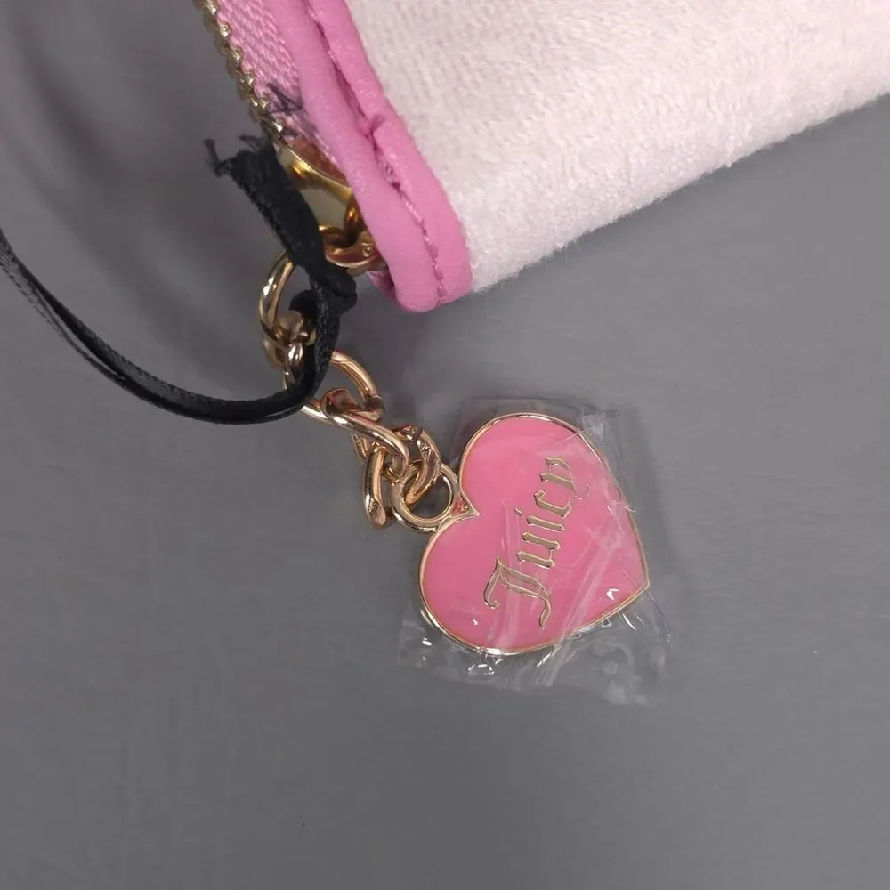 JUICY COUTURE Womens New Wallet Powder Blush Retro Strawberry Essential Zip